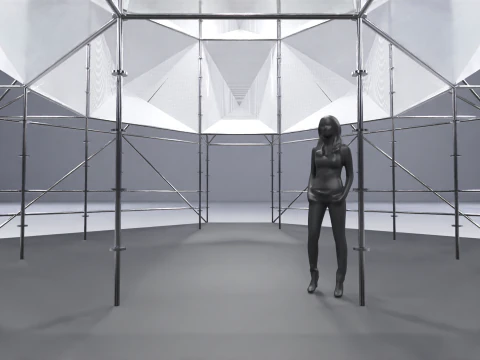 Layher Structure Pavilion 6 3D Model