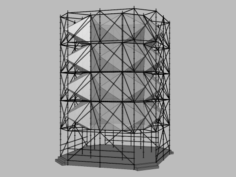 Layher Structure Pavilion 6 3D Model