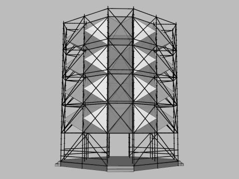 Layher Structure Pavilion 6 3D Model