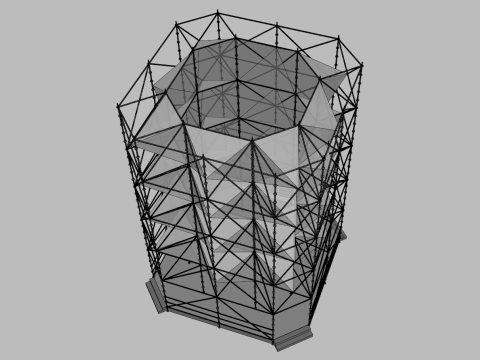 Layher Structure Pavilion 6 3D Model