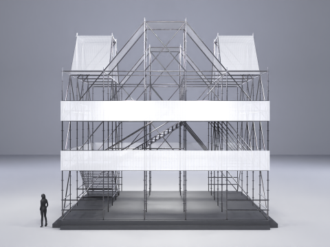 Layher Structure Pavilion 7 3D Modell