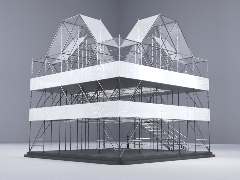 Layher Structure Pavilion 7 3D Modell