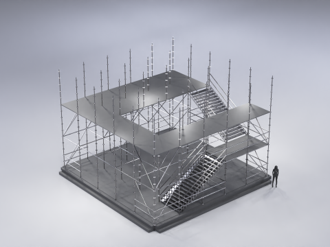 Layher Structure Pavilion 7 3D Modell