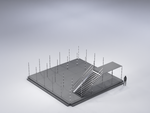 Layher Structure Pavilion 7 3D Modell