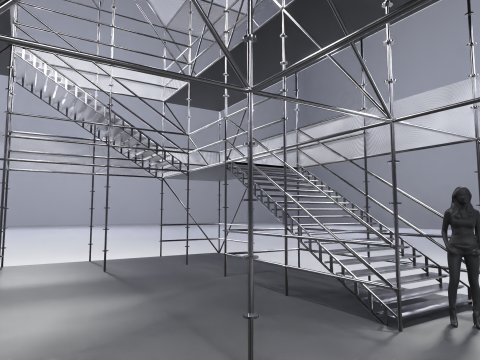 Layher Structure Pavilion 7 3D Modell