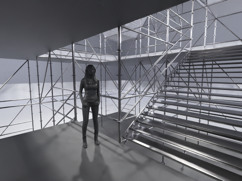 Layher Structure Pavilion 7 3D Modell