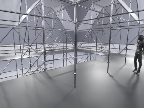 Layher Structure Pavilion 7 3D Modell