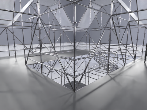 Layher Structure Pavilion 7 3D Modell