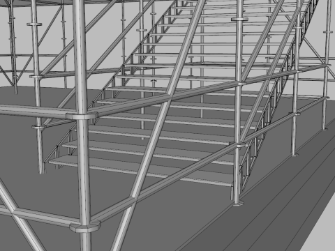 Layher Structure Pavilion 7 3D Modell
