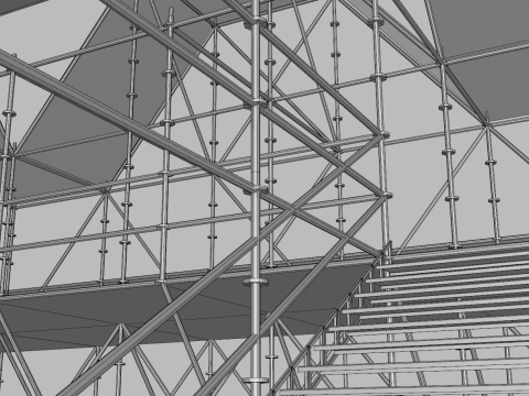 Layher Structure Pavilion 7 3D Modell