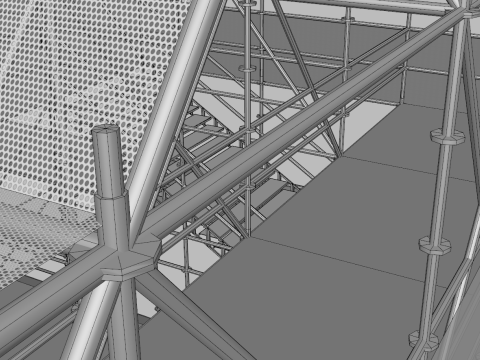 Layher Structure Pavilion 7 3D Modell
