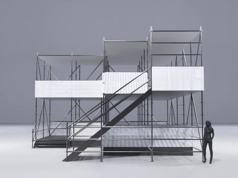 Layher Structure Pavilion 8 3D Model