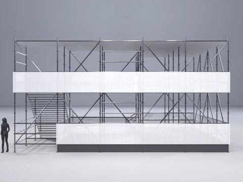 Layher Structure Pavilion 8 3D Model