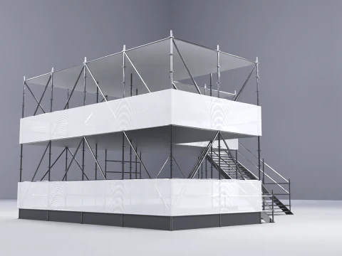 Layher Structure Pavilion 8 3D Model