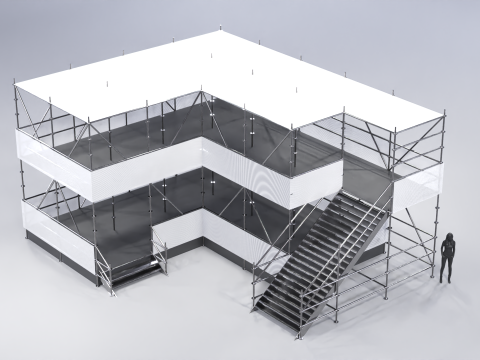 Layher Structure Pavilion 8 3D Model