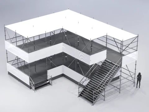 Layher Structure Pavilion 8 3D Model