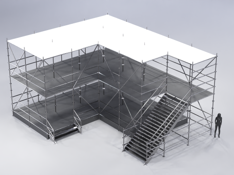 Layher Structure Pavilion 8 3D Model