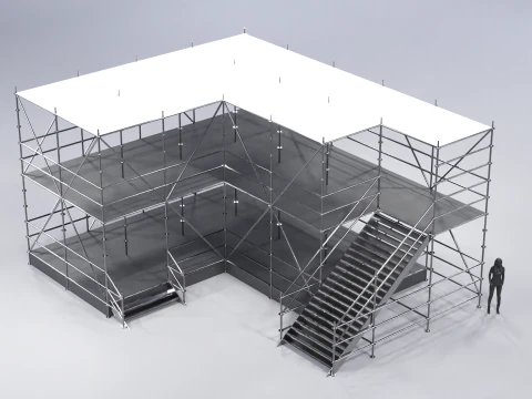 Layher Structure Pavilion 8 3D Model