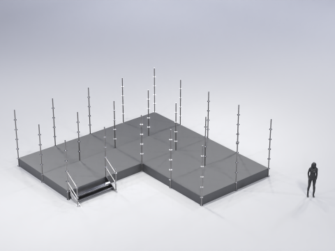 Layher Structure Pavilion 8 3D Model