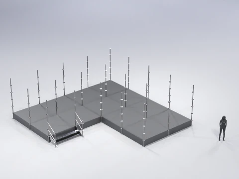 Layher Structure Pavilion 8 3D Model