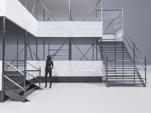 Layher Structure Pavilion 8 3D Model