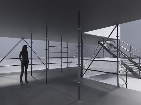 Layher Structure Pavilion 8 3D Model