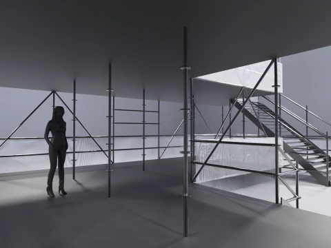 Layher Structure Pavilion 8 3D Model