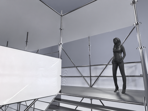 Layher Structure Pavilion 8 3D Model
