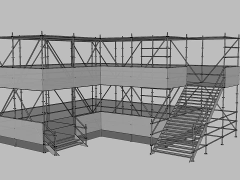 Layher Structure Pavilion 8 3D Model
