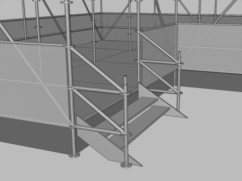 Layher Structure Pavilion 8 3D Model