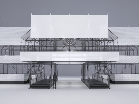 Layher Structure Pavilion 9 Model 3D