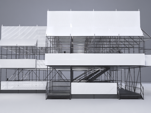 Layher Structure Pavilion 9 Model 3D