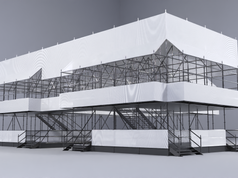 Layher Structure Pavilion 9 Model 3D
