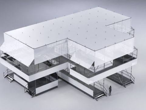 Layher Structure Pavilion 9 Model 3D