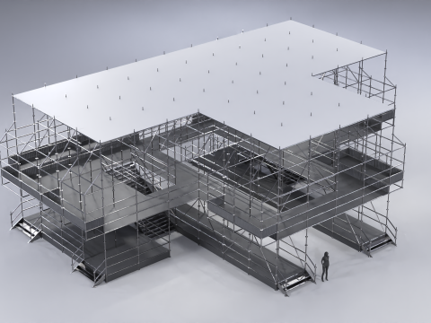 Layher Structure Pavilion 9 Model 3D