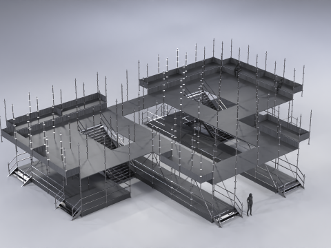Layher Structure Pavilion 9 Model 3D