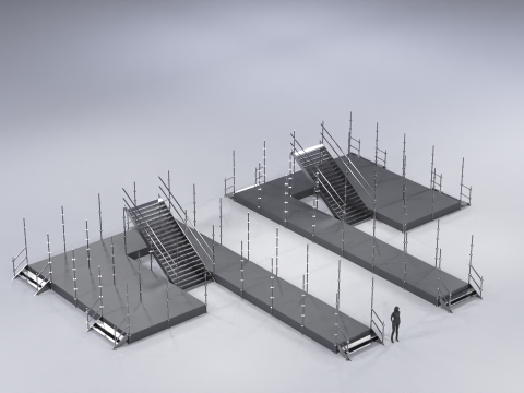Layher Structure Pavilion 9 Model 3D