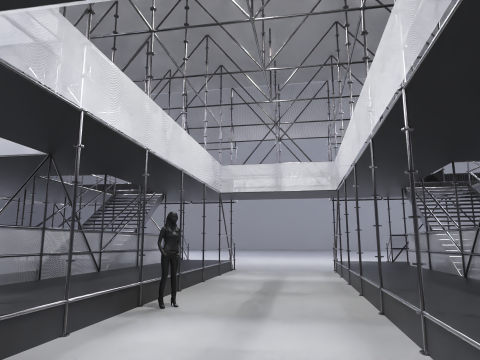 Layher Structure Pavilion 9 Model 3D