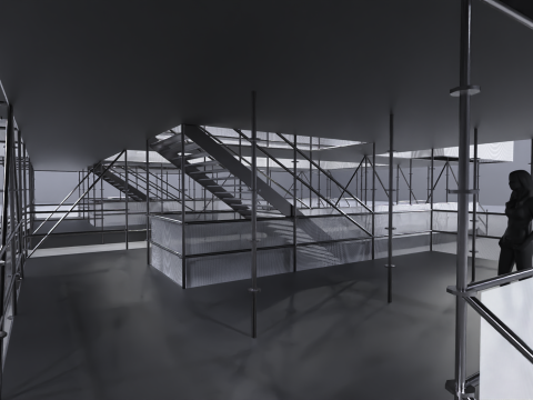 Layher Structure Pavilion 9 Model 3D