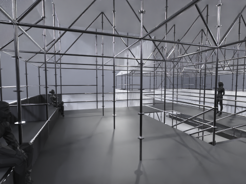 Layher Structure Pavilion 9 Model 3D
