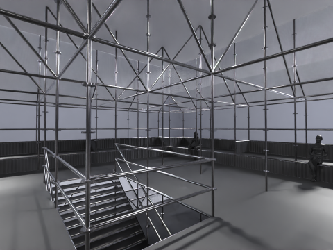Layher Structure Pavilion 9 Model 3D