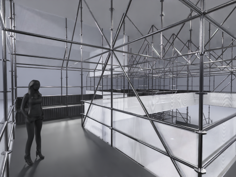 Layher Structure Pavilion 9 Model 3D