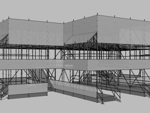 Layher Structure Pavilion 9 Model 3D