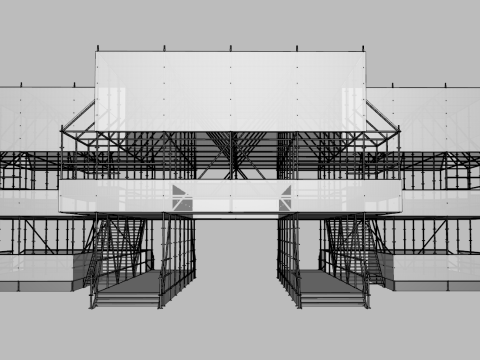Layher Structure Pavilion 9 Model 3D
