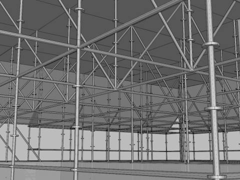Layher Structure Pavilion 9 Model 3D