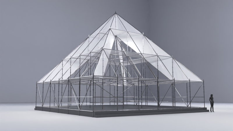 Layher Structure Pavilion 10 3D Model .c4d .max .obj .3ds .fbx .stl .blend