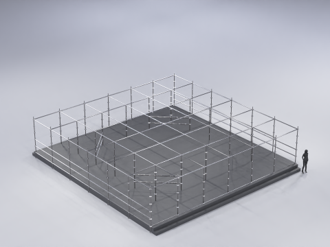 Layher Structure Pavilion 10 3D Model