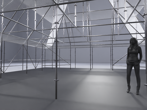 Layher Structure Pavilion 10 3D Model