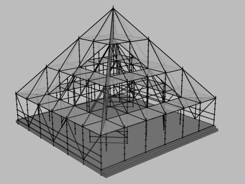 Layher Structure Pavilion 10 3D Model