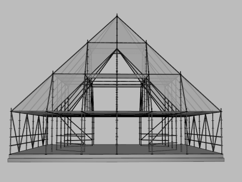 Layher Structure Pavilion 10 3D Model